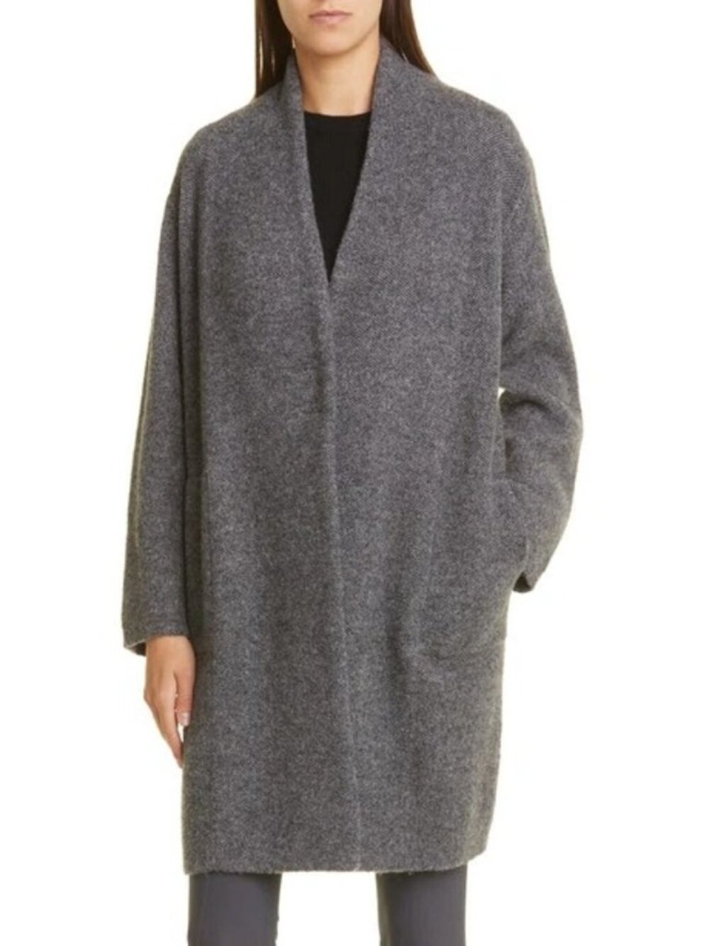 Vince Boucle Wool Blend Cardigan Coat Size XL